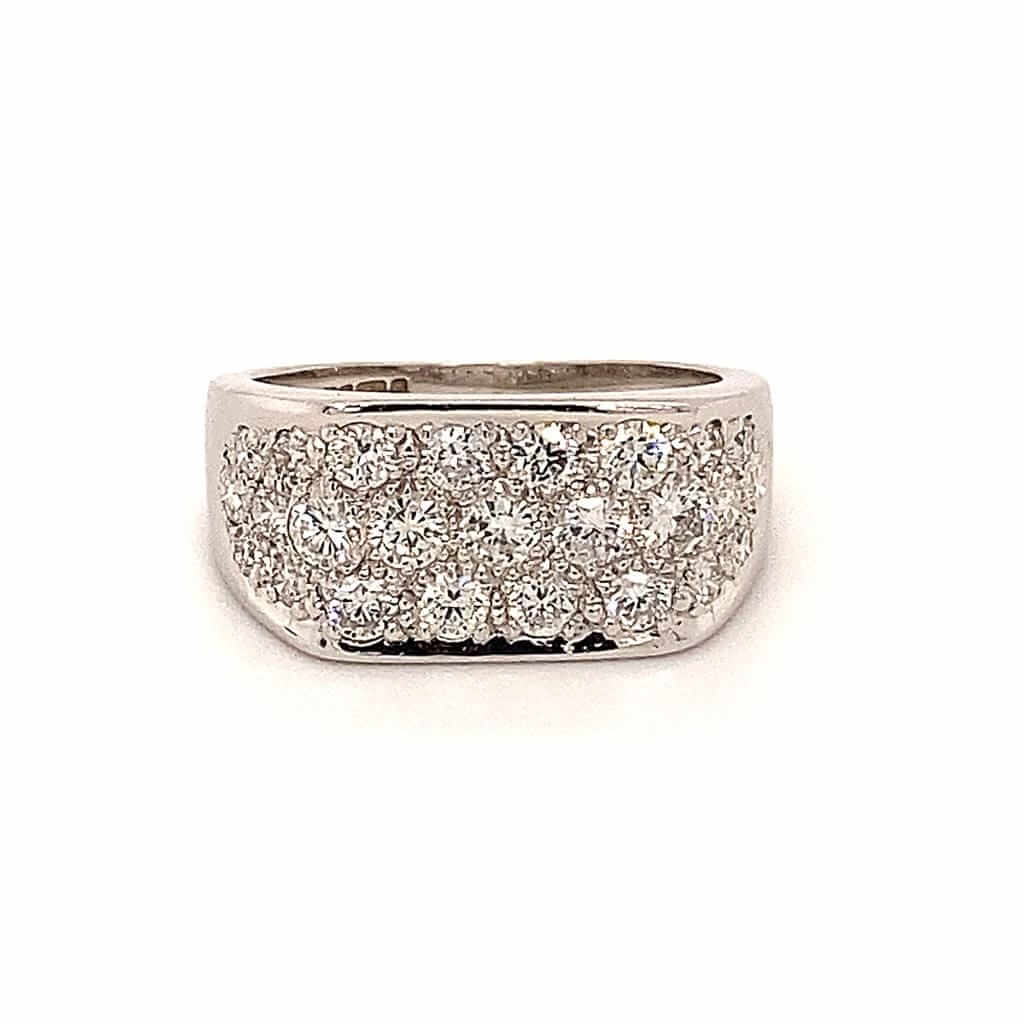 18ct Vintage Gold Diamond Dress Ring