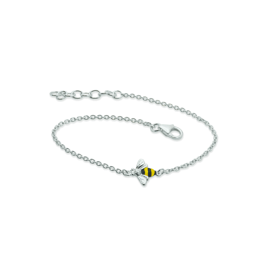 Sterling Silver Bee Bracelet