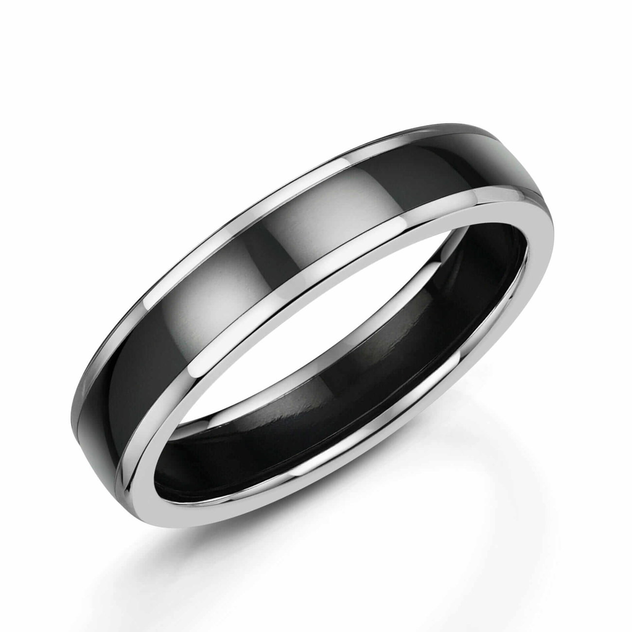 Two Tone Zirconium Ring