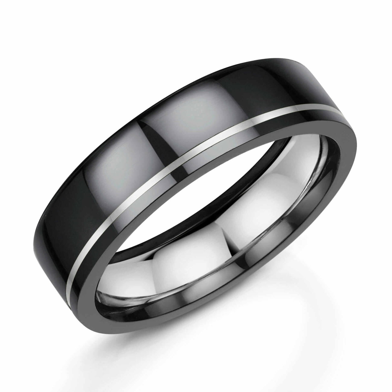 Two-Tone Zirconium Ring
