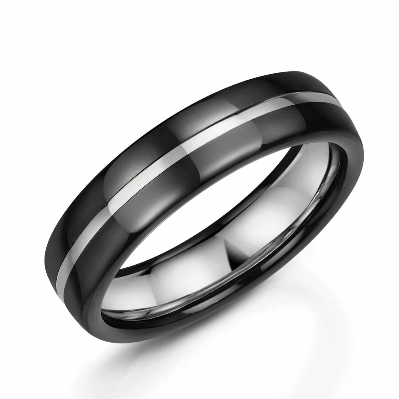 Two Tone Zirconium Ring