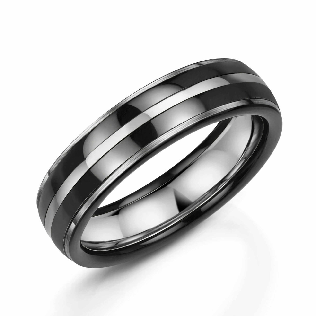 Two Tone Zirconium Ring