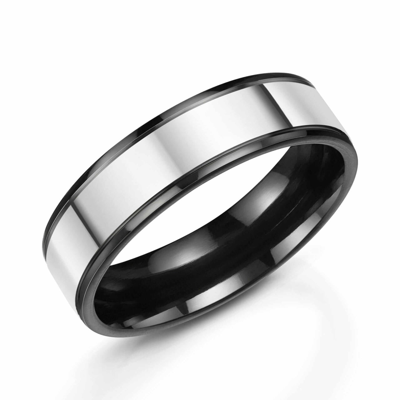 Two Tone Zirconium Ring