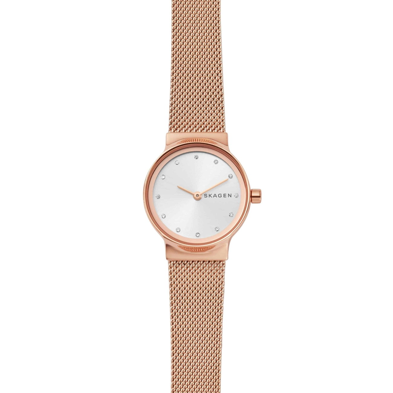 Freja Rose Gold-Tone Steel-Mesh Watch