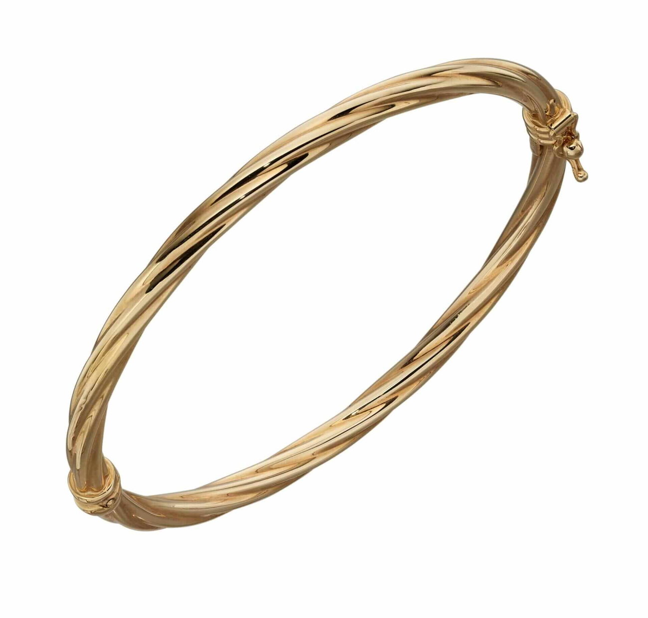 9ct Yellow Gold Twist Bangle