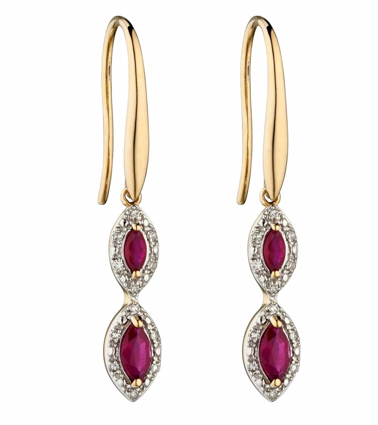 Marquise 2 Tier Earrings