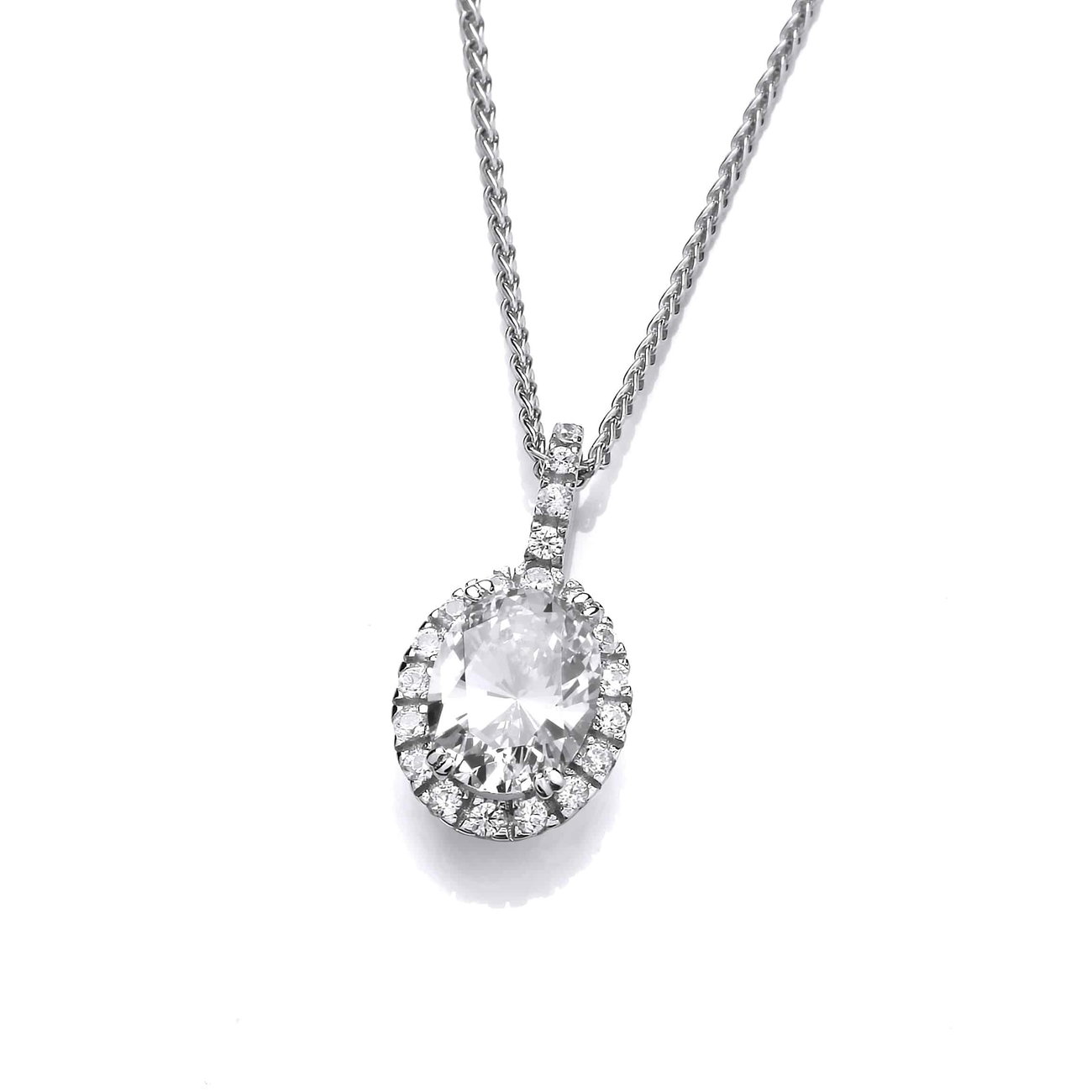 Sterling Silver and CZ Just Sparkle Pendant