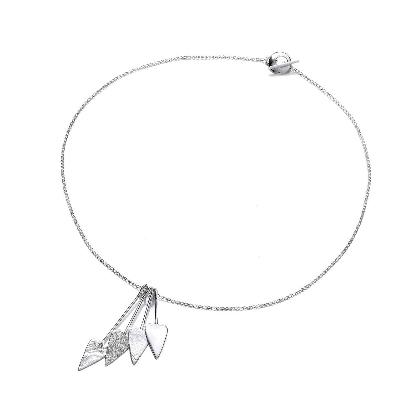 Sterling Silver 'Straight from the Heart' Necklace