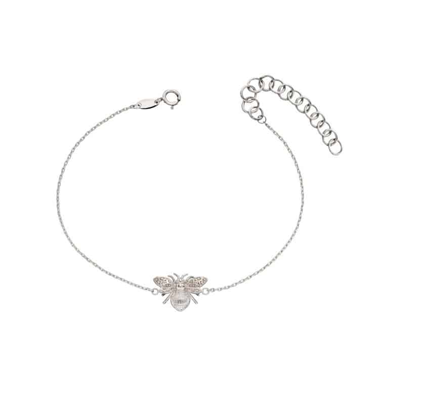 White Gold Bee Bracelet