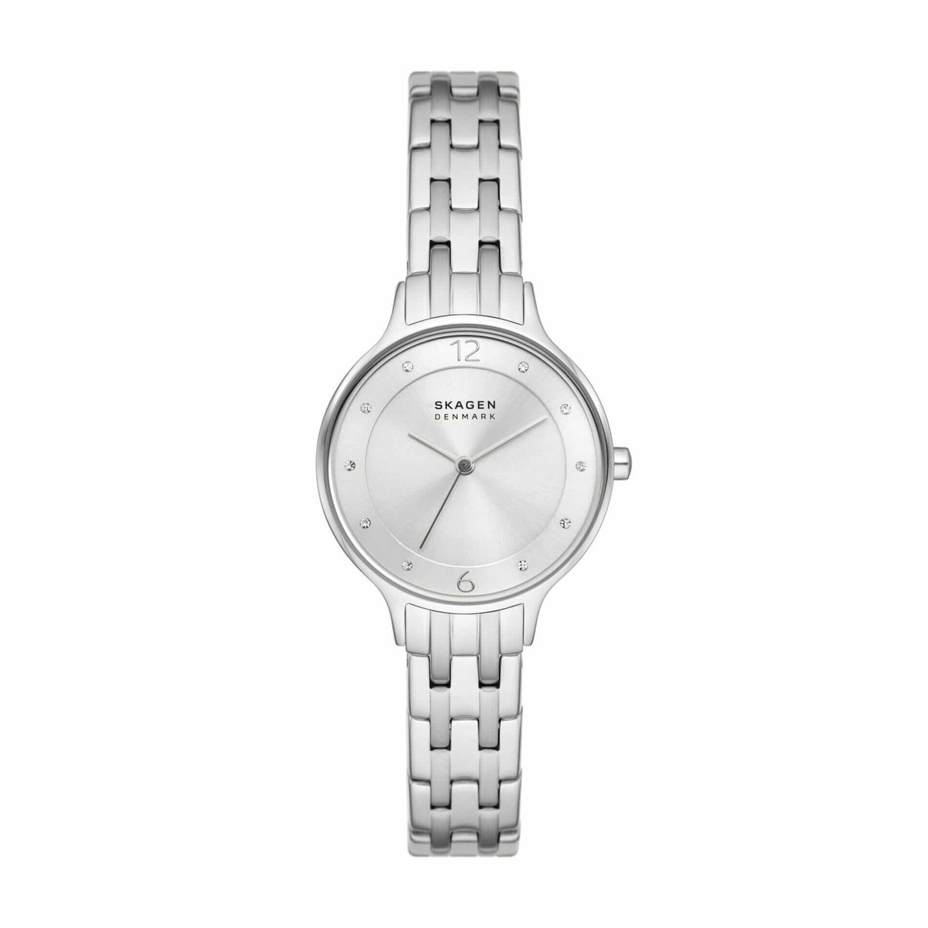 Anita Lille Three-Hand Silver Stainless Steel Bracelet Watch