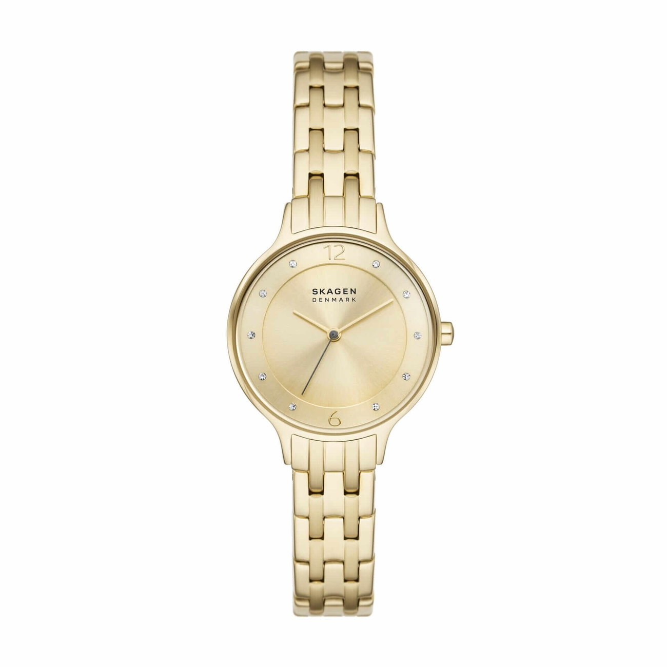 Anita Lille Three-Hand Gold Stainless Steel Bracelet Watch