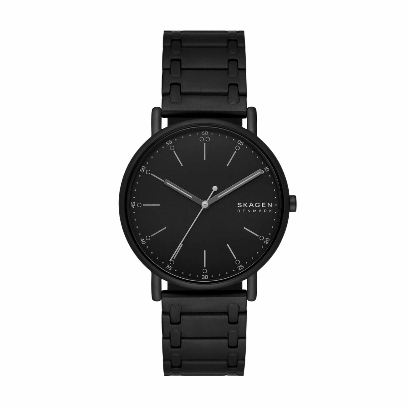 Signatur Three-Hand Midnight Stainless Steel Bracelet Watch