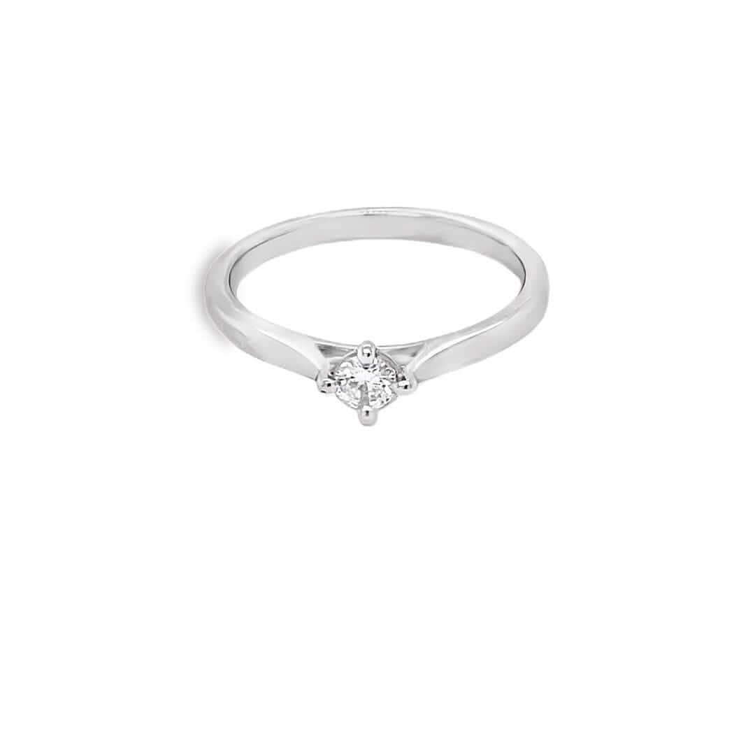 Platinum Single Stone Ring
