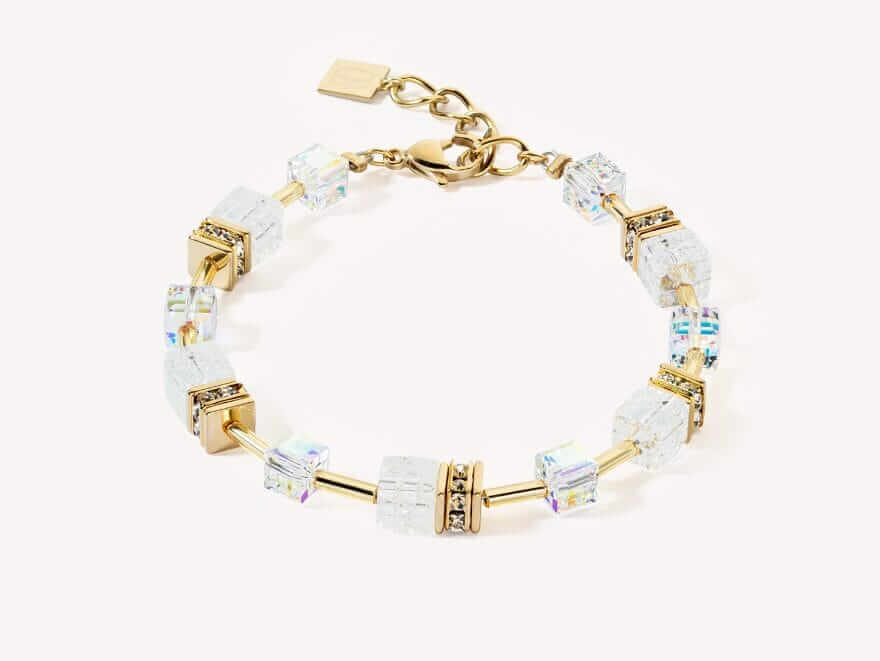 GeoCUBE® Iconic Nature bracelet gold white