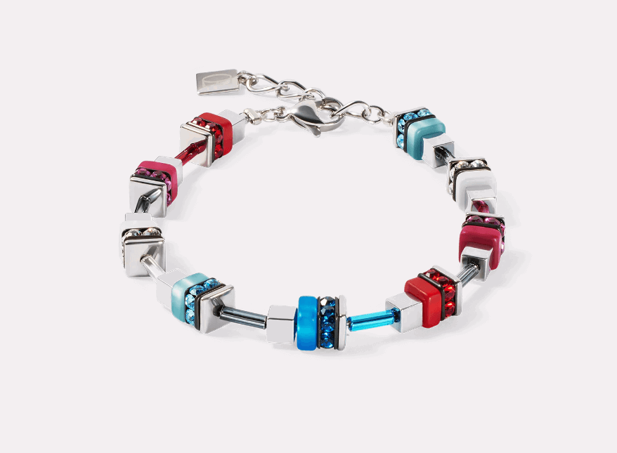 Bracelet Modern Future Cube blue-red