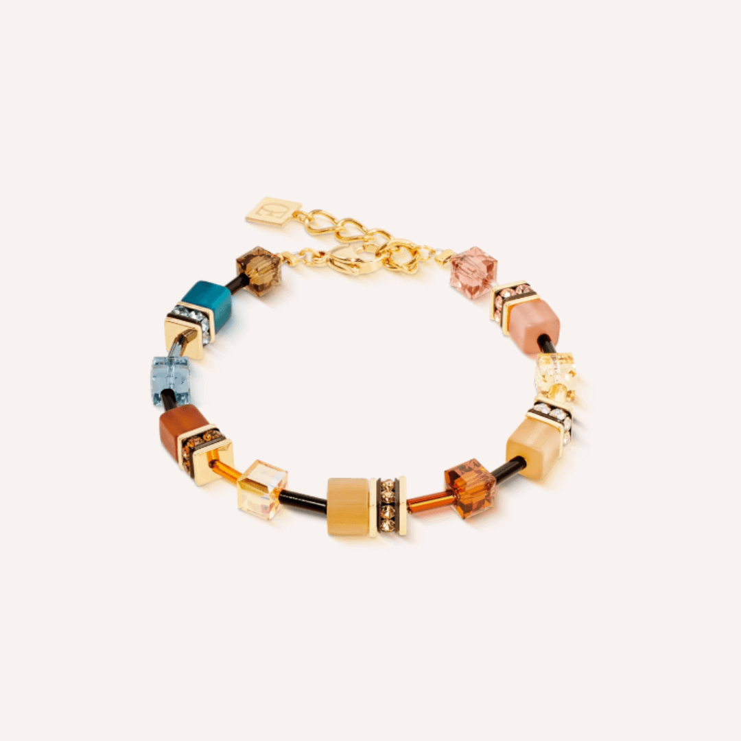 GeoCUBE® Iconic bracelet Earth Mirage gold