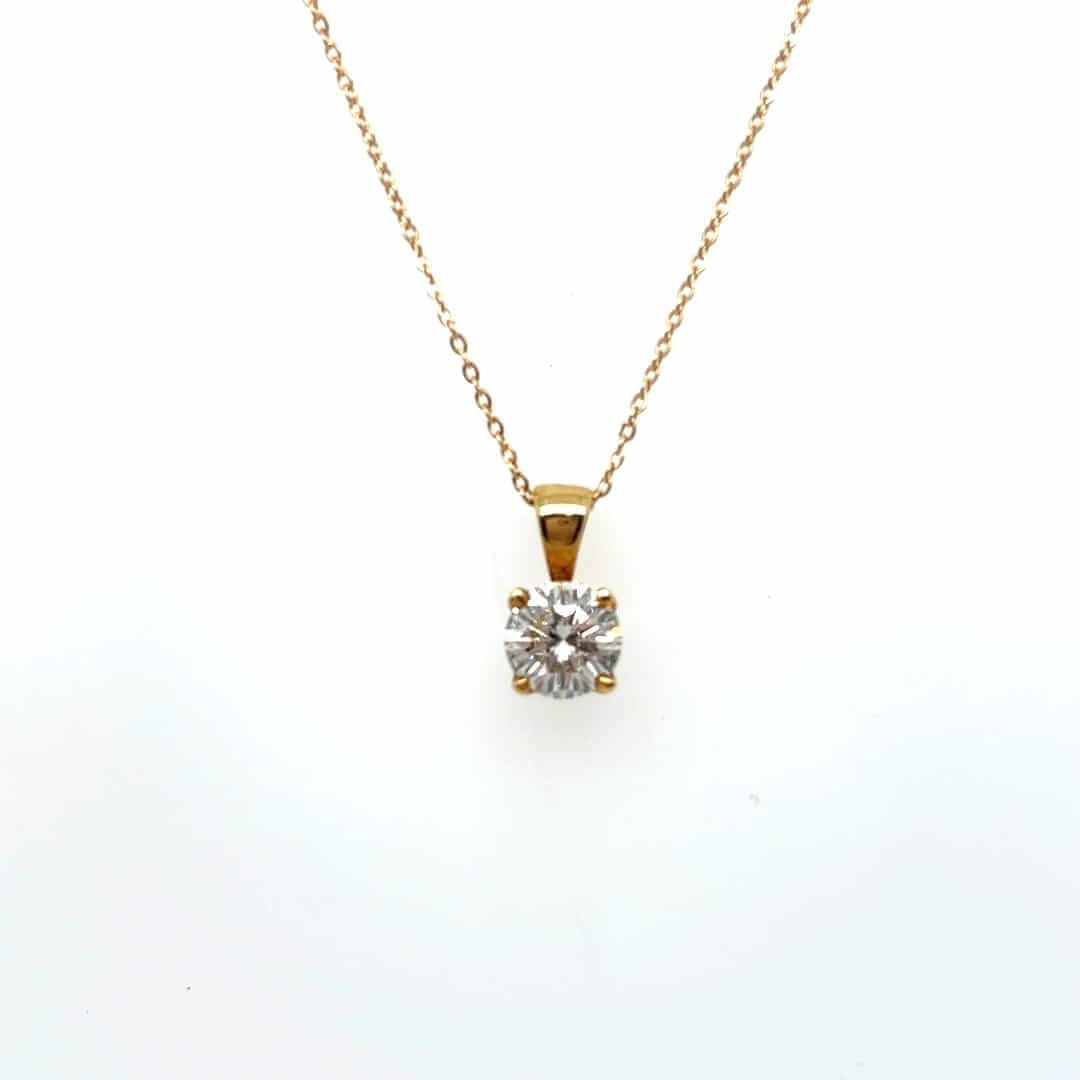 Vintage Gold Necklace with 18ct Gold Diamond Pendant
