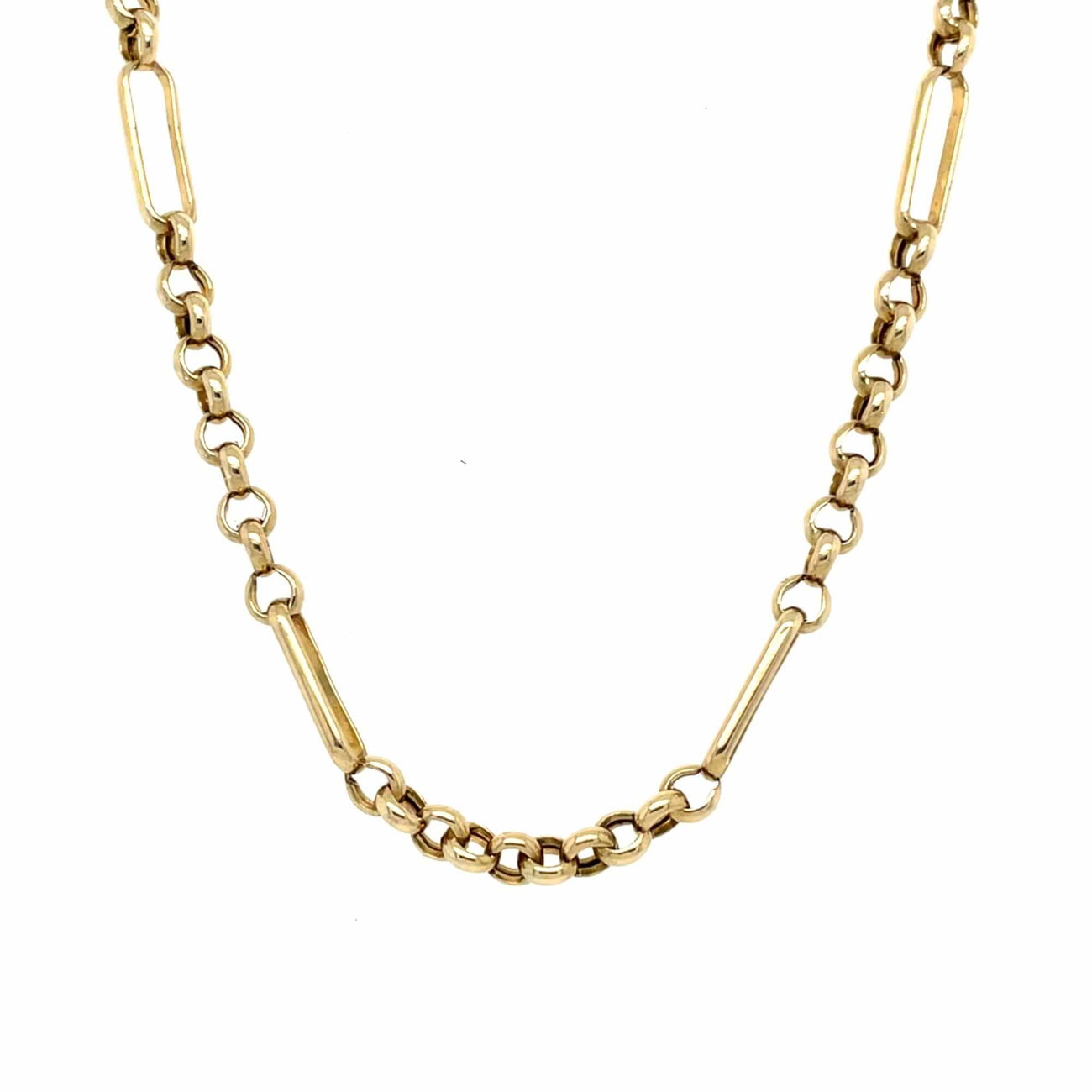 Vintage 9ct Yellow Gold Paperclip Chain